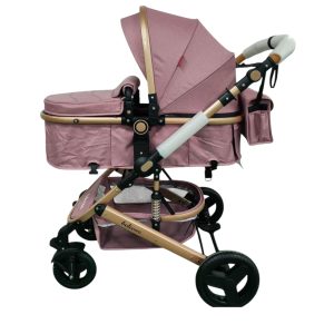 Carucior 2 in1 cu landou transformabil, 0-36 luni, roz, UNV-530WC2-ROZ