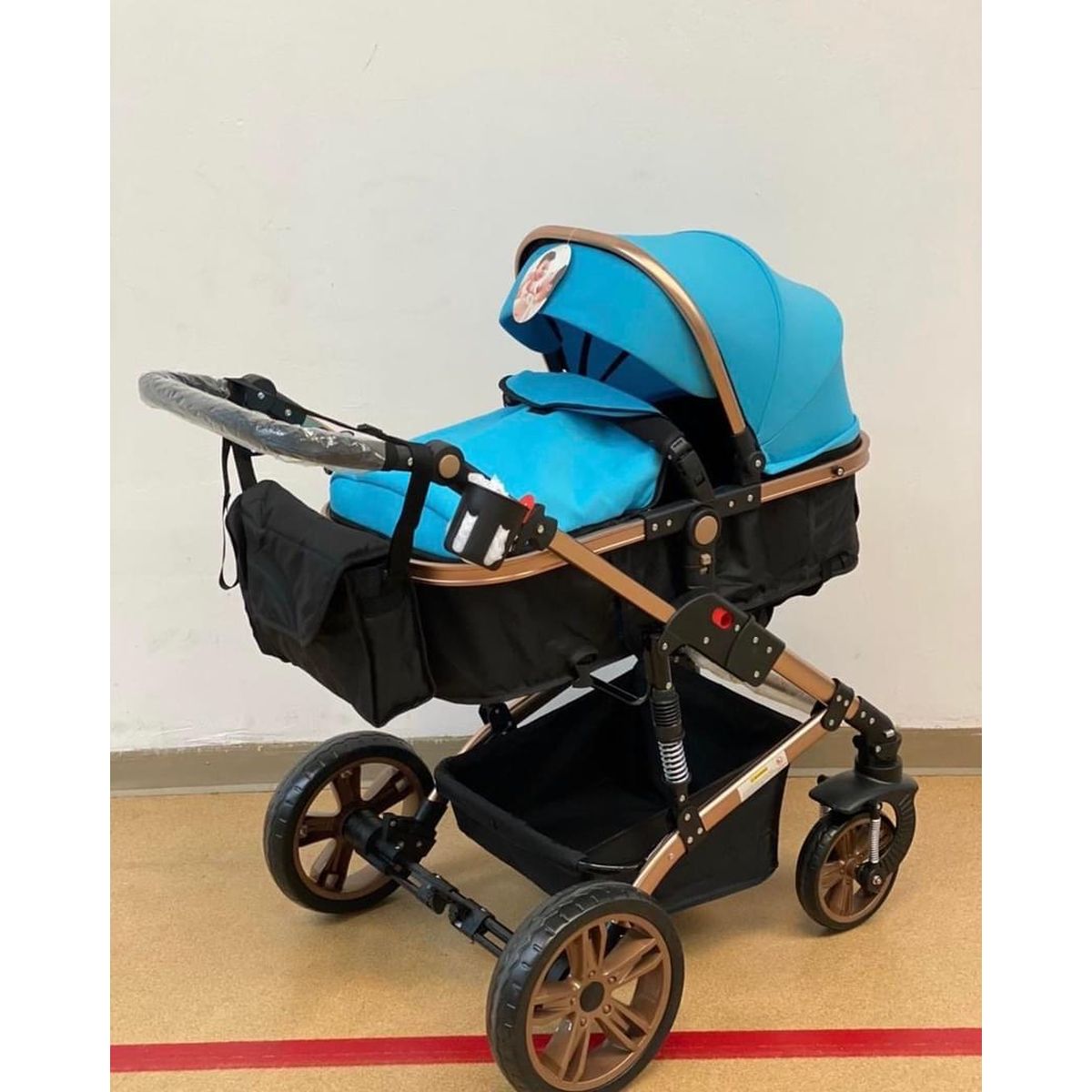 Carucior 2 in 1 transformabil, 0-36 luni, UNV-661-8, albastru - imagine 2