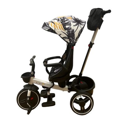 Tricicleta cu pozitie de somn si scaun rotative, >5 ani, UNV-SL01TR-ALBCUFRUNZE