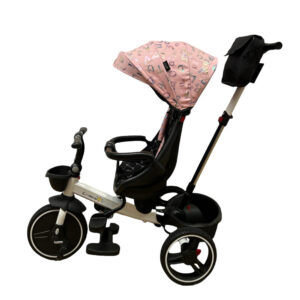 Tricicleta cu pozitie de somn si scaun rotative, >5 ani, UNV-SL01TR-ROZ