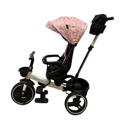 Tricicleta cu pozitie de somn si scaun rotative, >5 ani, UNV-SL01TR-ROZ