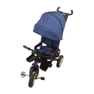 Tricicleta cu pozitie de somn, muzica si lumini, albastru, UNV-5099-1TR-ALBASTRU