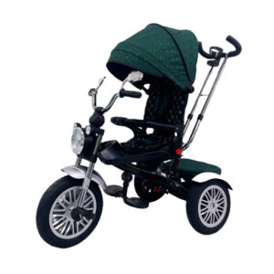 Tricicleta tip motor cu scaun rotativ si pozitie de somn, 8 luni-3 ani, verde, UNV-5199-TR-VERDE