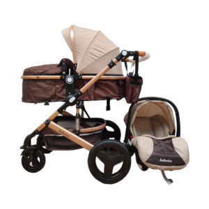 Carucior 3in1 cu landou transformabil, 0-36 luni, crem, UNV-530W-C3-CREM