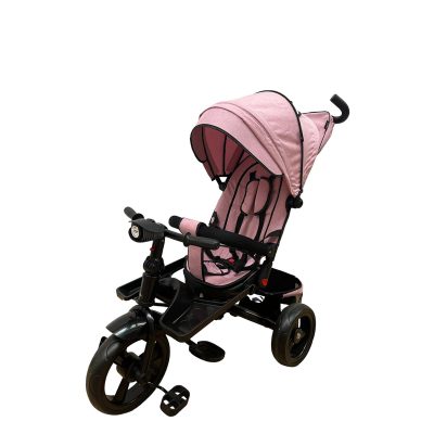 Tricicleta cu pozitie de somn, muzica si lumini, 8-36 luni, roz, UNV-SL02-ROZ