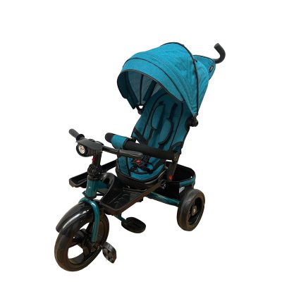 Tricicleta cu pozitie de somn, muzica si lumini, 8-36 luni, verde, UNV-SL02-VERDE