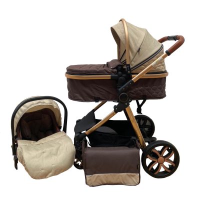 Carucior 3in1, landou transformabil in parte sport, 0-36 luni, crem, UNV-T9C-CREM