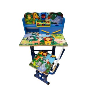 Birou pentru copii, mare, cadru metalic, reglabil, 2-10 ani, UNV-F15