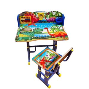 Birou pentru copii, mic, cadru aliaj metalic, reglabil, 2 ani+, UNV-M28