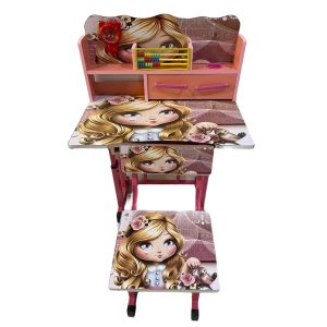 Birou pentru copii, mare, cadru metalic, reglabil, 2-10 ani, UNV-F6