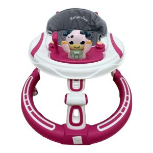 Premergator cu muzica reglabil pe inaltime, 6-12 luni, roz, UNV-W861PR-ROZ
