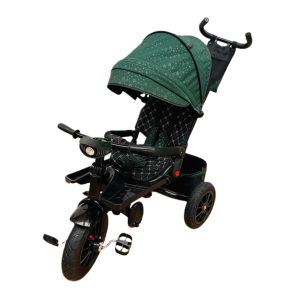 Tricicleta cu pozitie de somn, muzica si lumini, verde, UNV-5099-1TR-VERDE2