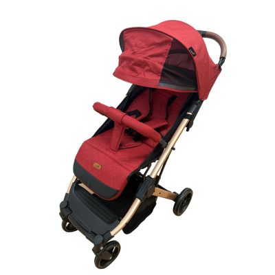 Carucior sport cu pozitie de somn si husa pentru picioare, 6 luni-3ani, rosu, UNV-C9-ROSU