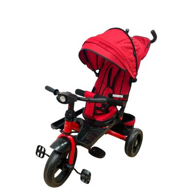 Tricicleta cu pozitie de somn, muzica si lumini, 8-36 luni, rosu, UNV-SL02-ROSU