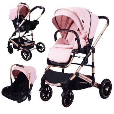 Carucior 3 in 1 L-SUN , 0-36 luni, roz, UNV-F6-ROZ