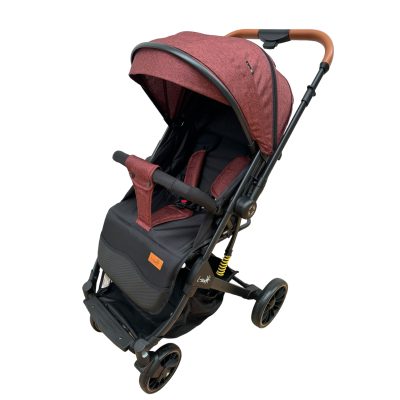 Carucior sport cu maner reversibil si husa, 6-36 luni, visiniu, UNV-C1-C-VISINIU