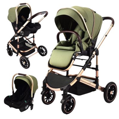 Carucior 3 in 1 L-SUN , 0-36 luni, verde, UNV-F6-VERDE