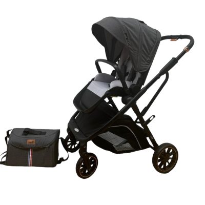 Carucior sport cu sezut reversibil, geanta si husa, 0-36 luni, negru, UNV-C7-C-NEGRU
