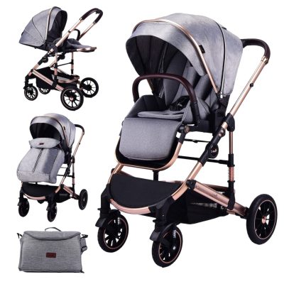 Carucior 2 in 1 L-SUN , 0-36 luni, gri, UNV-F3-GRI