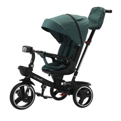 Tricicleta cu pozitie de somn, muzica si lumini , 8 luni – 4 ani, verde , UNV-SL06TR-VERDE