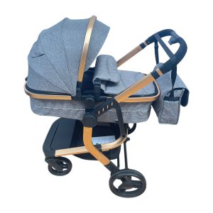 Carucior 2in1 cu landou transformabil in parte sport, 0-36 luni, gri, UNV-518-GRI