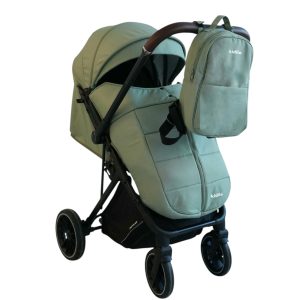 Carucior sport cu maner reversibil si husa, 6-36 luni, verde, UNV-6530B-VERDE