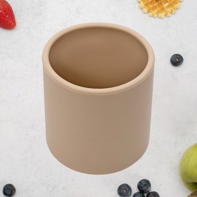 Pahar din silicon, AppeKids – Bubble Beige