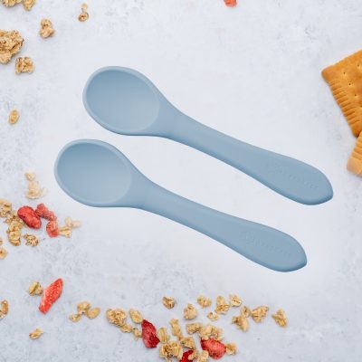 Set Lingurite din silicon, AppeKids – Aqua Blue