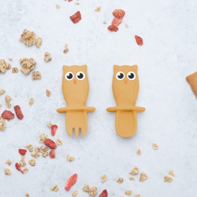 Set Tacamuri din silicon, AppeKids, OWL – Honey