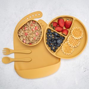 Set Diversificare, AppeKids, 100% Silicon, Classic – Honey