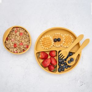 Set Diversificare, AppeKids, 100% Silicon, Basic – Honey