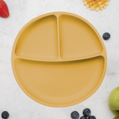 Farfurie compartimentata din silicon cu ventuza, AppeKids – Honey
