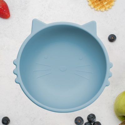 Bol din silicon, AppeKids, Kitty I – Aqua Blue