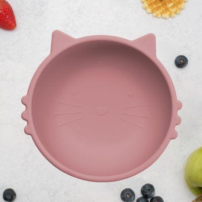 Bol din silicon, AppeKids, Kitty I – Old Rose