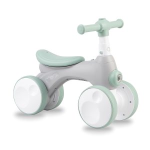 Bicicleta cu lumini, sunet si difuzor de balonase, Momi Tobis – Grey