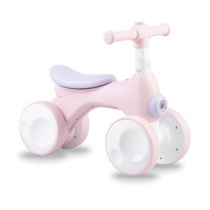Bicicleta cu lumini, sunet si difuzor de balonase, Momi Tobis – Pink