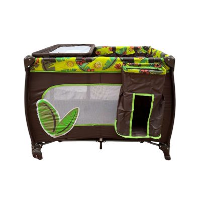 Patut pliabil cu masa de infasat , verde, UNV-P02-VERDE