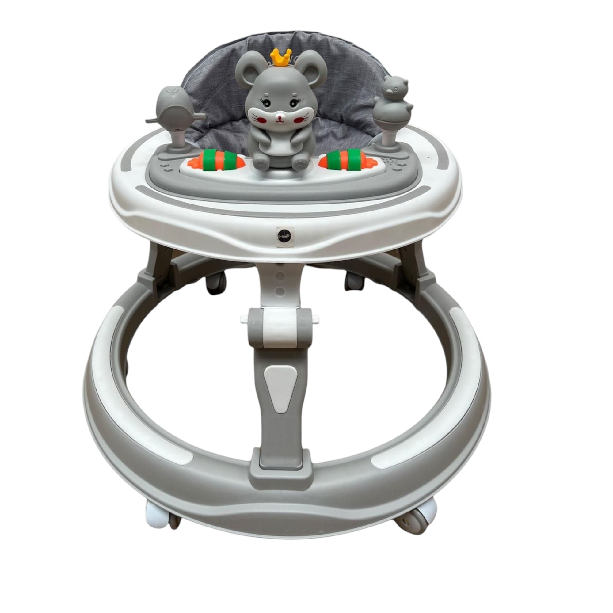 Premergator cu muzica si maner, 6-12 luni, gri, UNV-P9-GRI - imagine 2